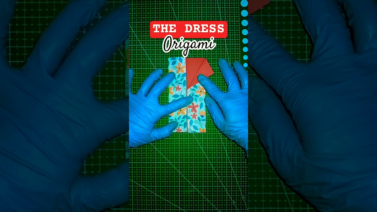 How to make "The Dress Origami" step by step for Beginner
