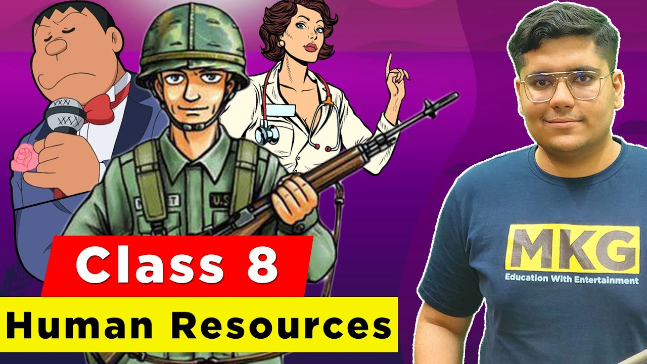 Human Resources | class 8 geography chapter 6 | human resources class 8