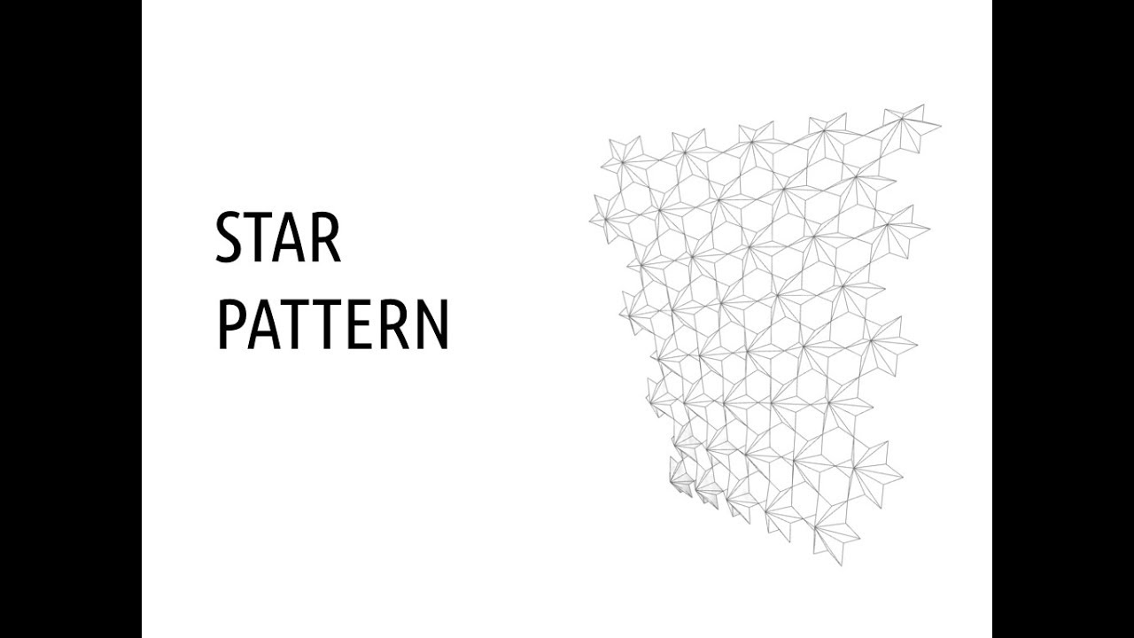 Making of Hexagonal Tessellations Using Rhino, Grasshopper, and Lunchbox | (Star Pattern) Part 4