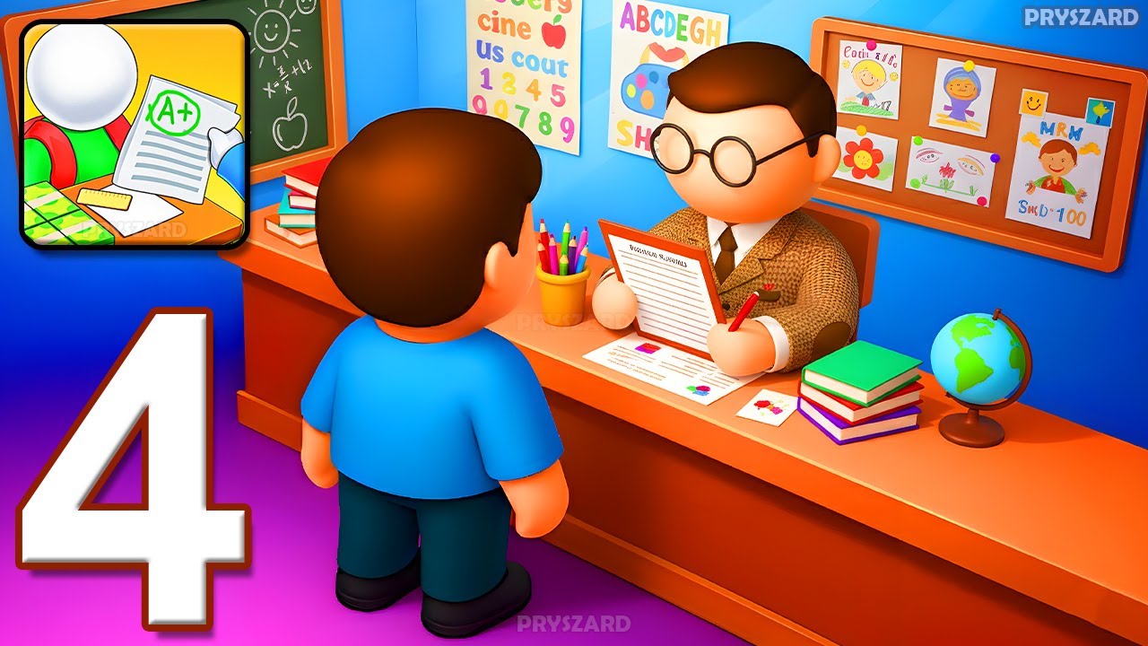 My Dream School - Gameplay Walkthrough Part 4 - Schoolboy Teacher Math Class (iOS, Android)
