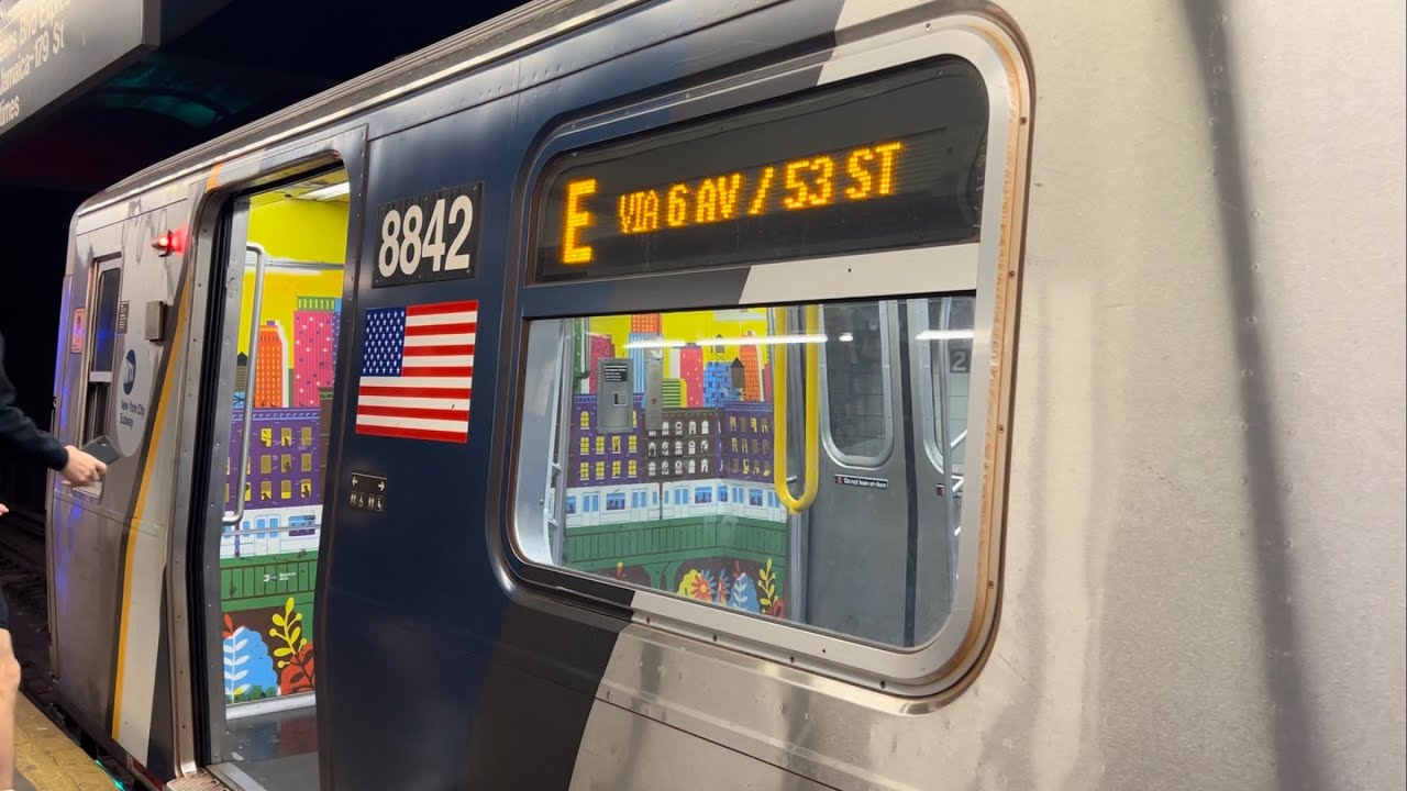 IND Subway: Cuomo R160B Alstom (E) Train Ride from 2nd Ave to Jamaica Center via 6th Ave Express