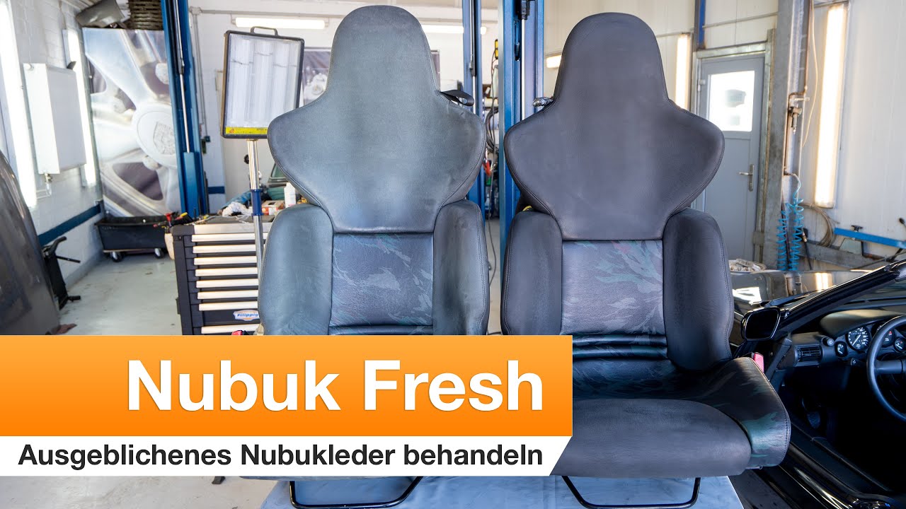 Nubuk Fresh am BMW Z1 Fahrersitz anwenden [Anleitung] | COLOURLOCK