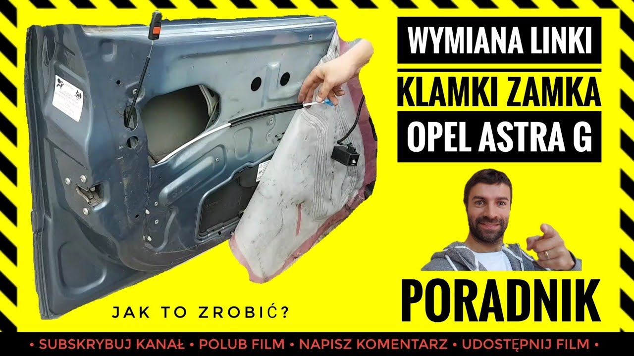 Как заменить шнур дверной ручкой? Opel Astra G - 7002346 90521069
