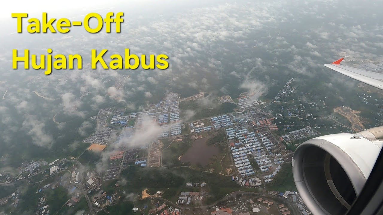FLIGHT MALAYSIA AIRLINES: SIBU to KUALA LUMPUR | BOEING 737-800 | Meredah Hujan & Kabus Pagi 