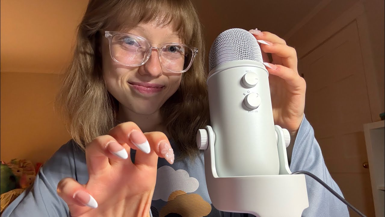 asmr || tingly mic scratching & nail tapping