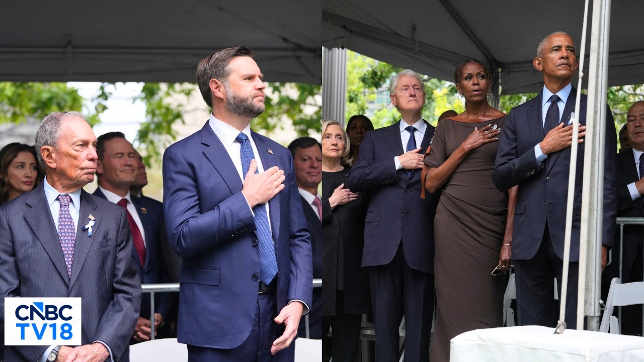 9/11 25th Anniversary: Obama, Bush, Clinton & JD Vance Observe Moment Of Silence | N18G