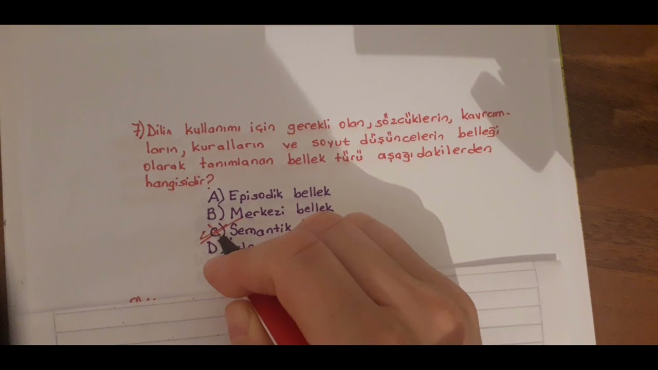 AUZEF PSİKOLOJİ DERSİ FİNAL TEST ÇALIŞMASI-1