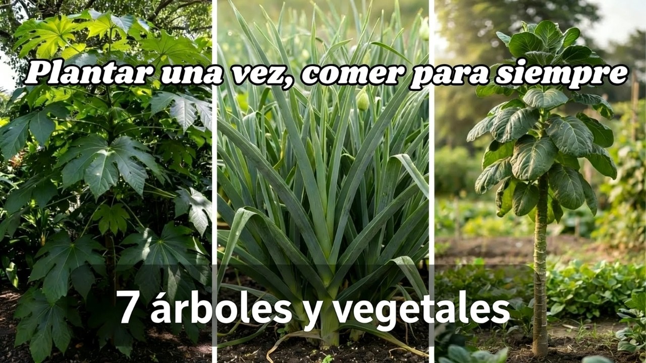 ¡Estas 7 verduras crecen como árboles frutales! Planta una vez, come para siempre