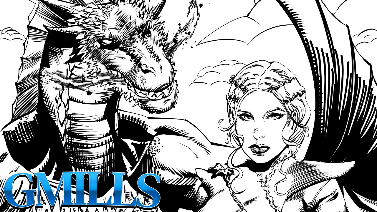 How to Draw Daenerys Targaryen in Comic Style
