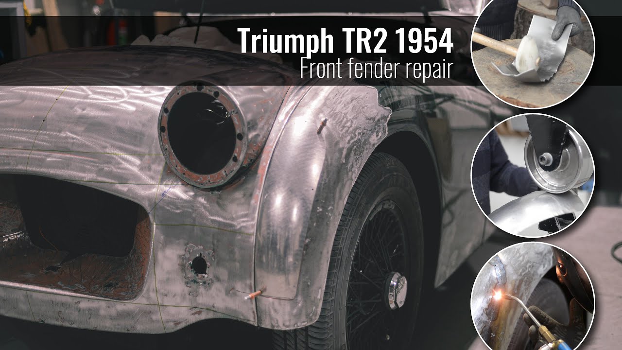 Triumph TR2 1954: Front fender repair