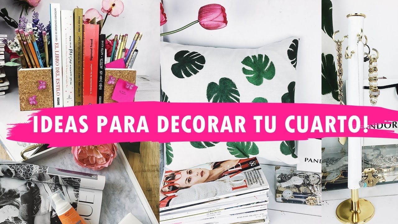 Ideas originales para decorar tu cuarto❤️ (ideas fáciles) diy para decorar sin gastar mucho!