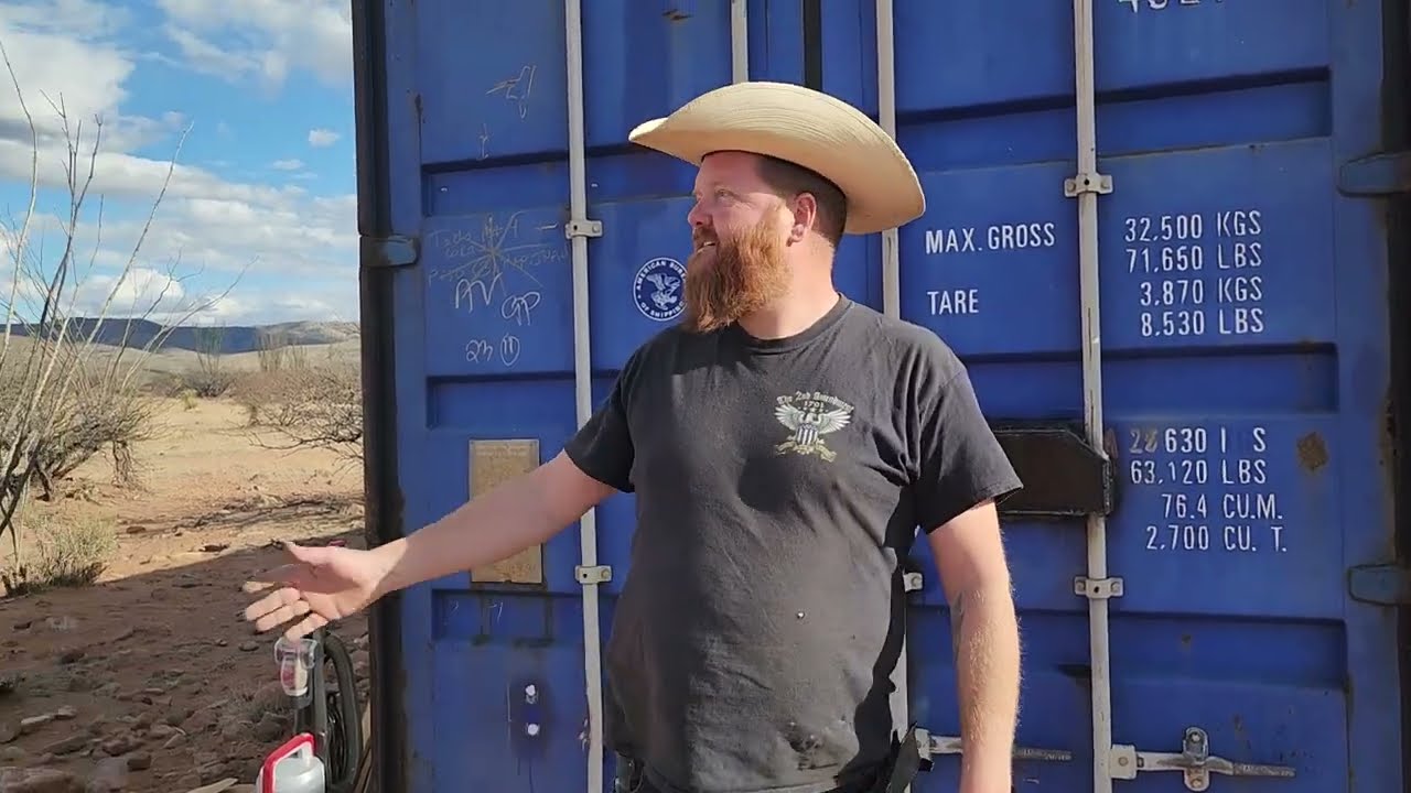 How to shut shipping container doors from the inside!