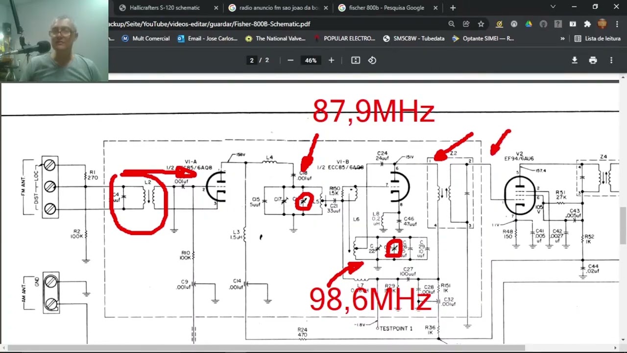 Análise do Conversor de Frequência do FM Fisher 800B