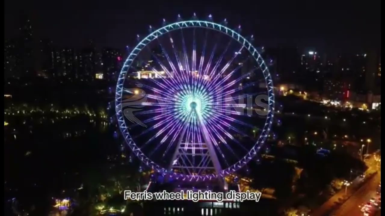 The Display of 108m Ferris Wheel