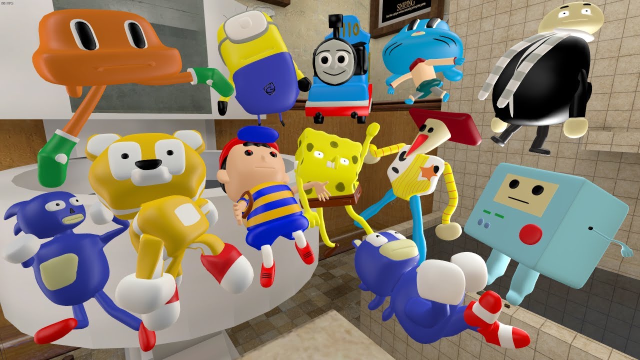 NEW SPARTAN KICKING DESTROYED NEW 3D SANIC CLONES MEMES in Garry's Mod!