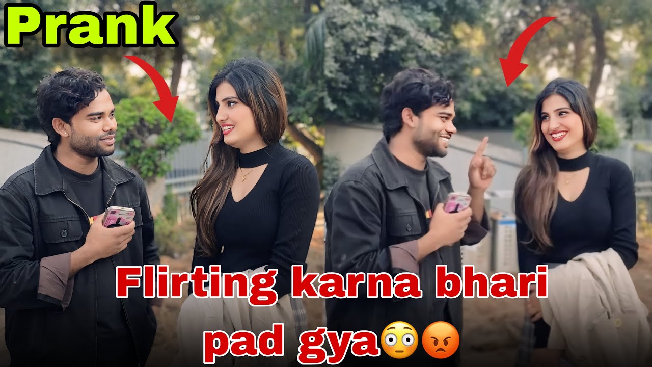 Random cute girl prank😳😡 प्यार में ऐसा ही होता है❤️😳