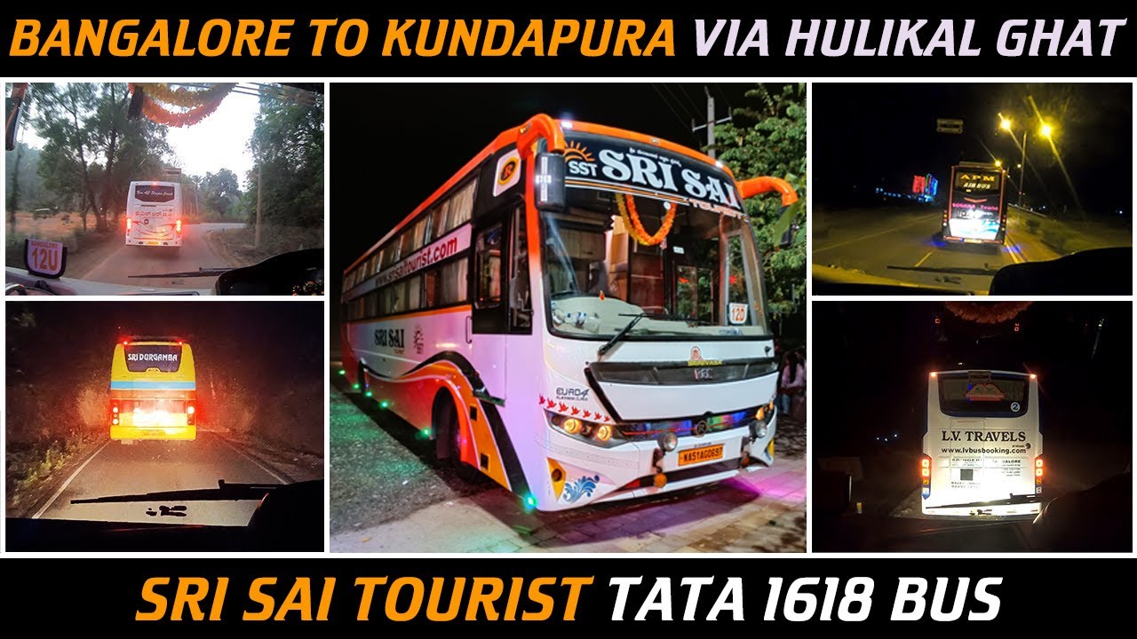Bangalore to Kundapura via Hulikal Ghat || Thirthahalli || Sri Sai Tourist || Tata Sleeper Bus