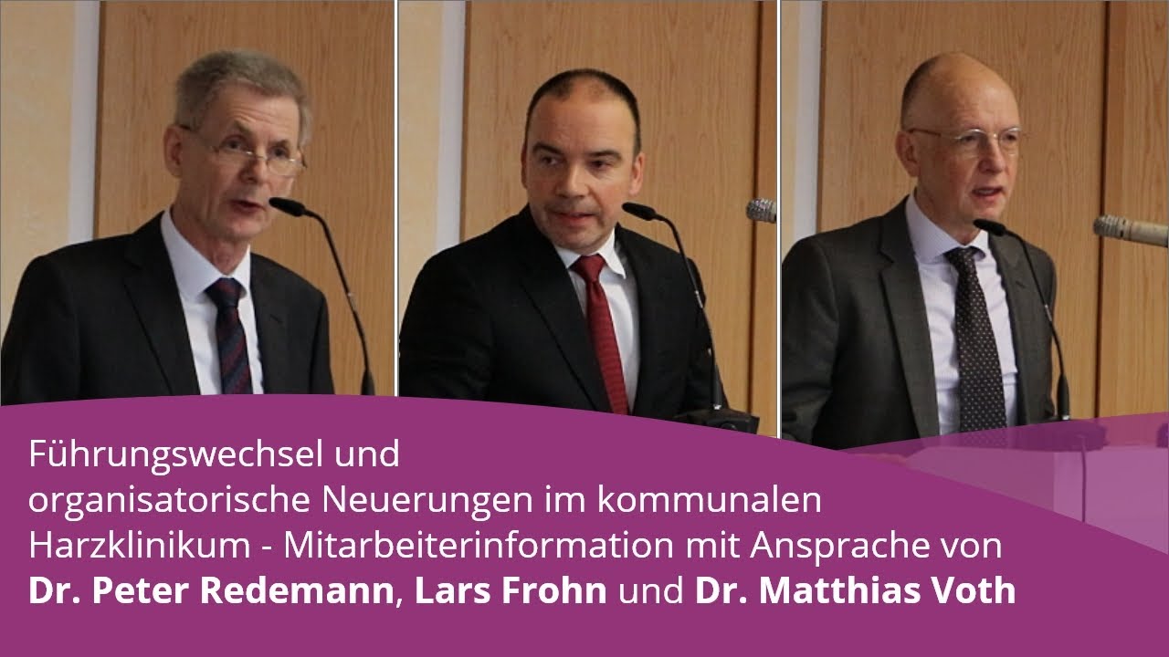 Harzklinikum im Landkreis Harz: F&uuml;hrungswechsel und organisatorische Neuerungen