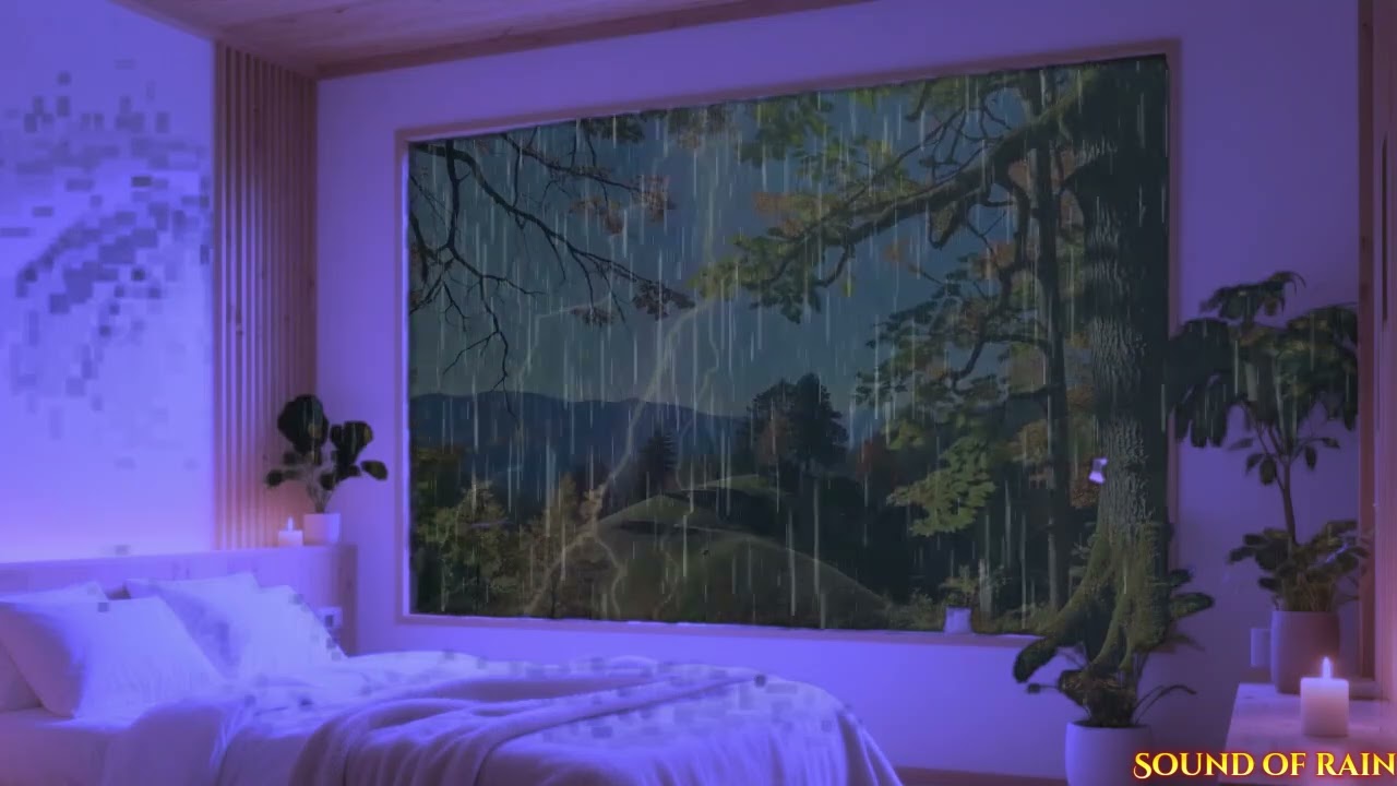 Late Night Rain Outside the Window | ASMR Ambience