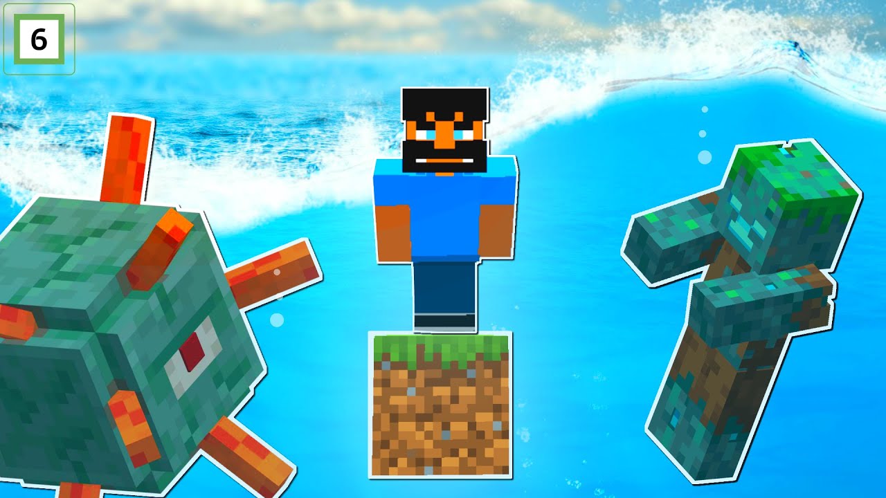 Minecraft One Block men Under Vann?!?!?!