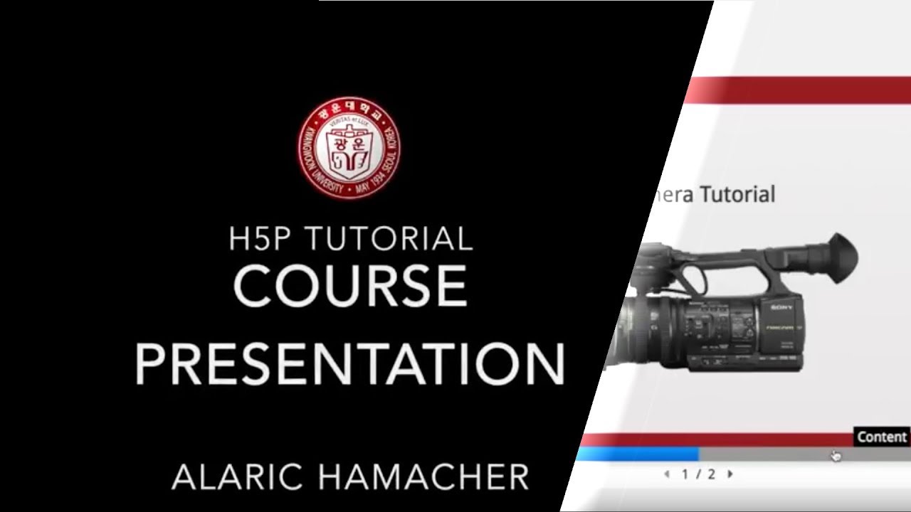 H5P Tutorial for Authors, Creating Content 1 (course presentation)