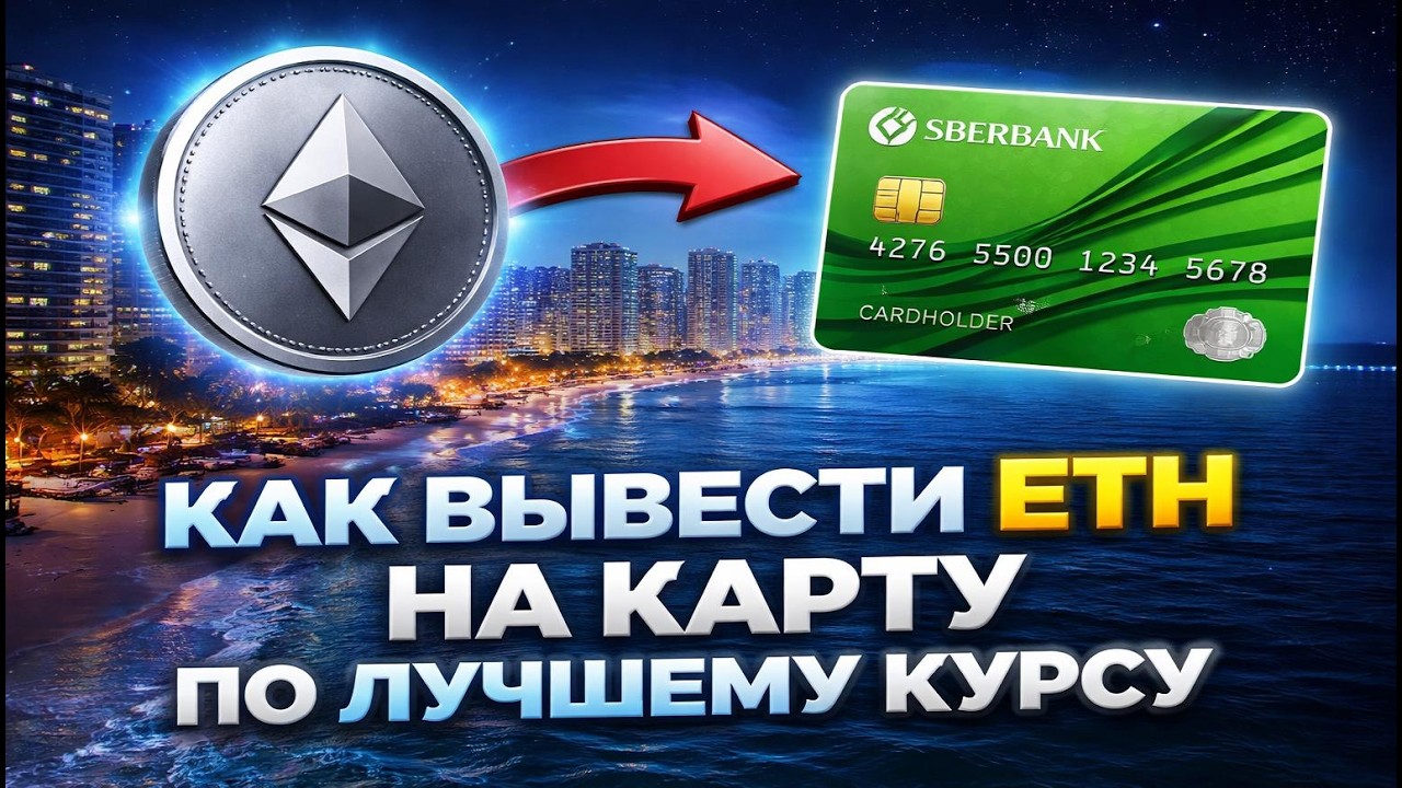 Как вывести ETH на карту | Вывод Ethereum (Эфириум) по лучшему курсу