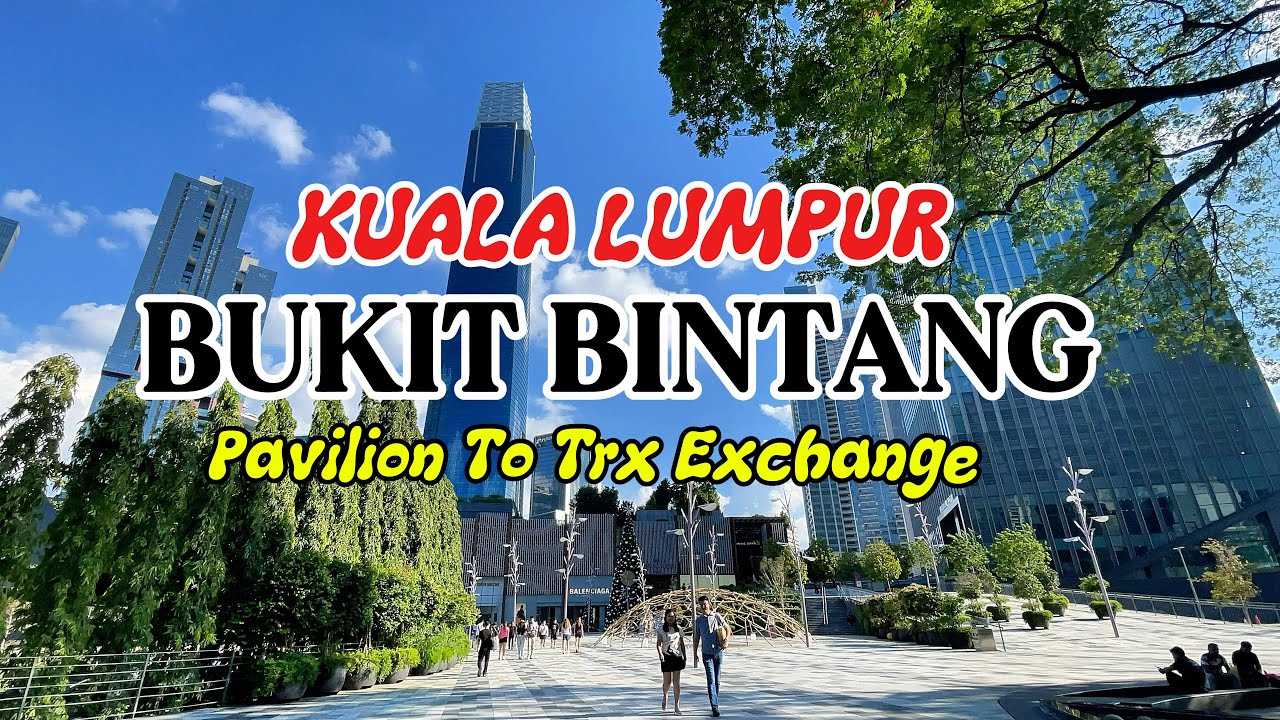 The Easy Way To Pavilion Bukit Bintang To TRX Exchange Mall | Beautiful Kuala Lumpur Walking Tour♥️😱