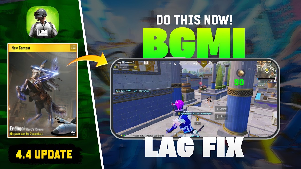BGMI Lag Fix After 4.4 Update 🔥 100% Working & Tested | Do This NOW!