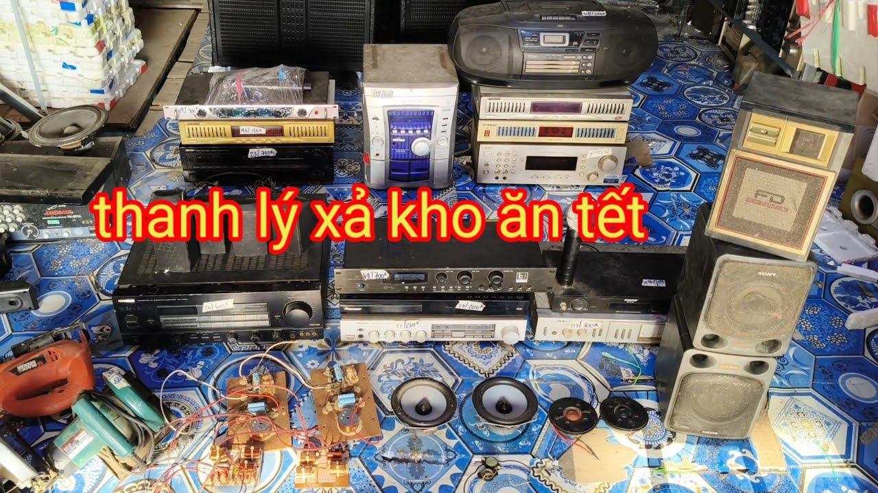 Thanh lý xả hàng ăn tết, amply nội địa nhật ve chai, lộc xì Sansui, vang số, loa xịn sò nội địa nhật