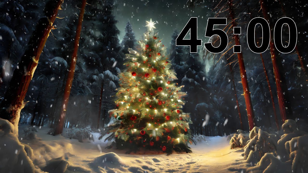 45 Minute Timer | Cozy Christmas Music 🎄🎶