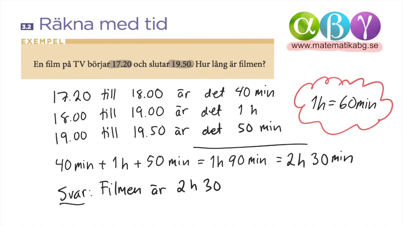 A 3.2 Räkna med tid