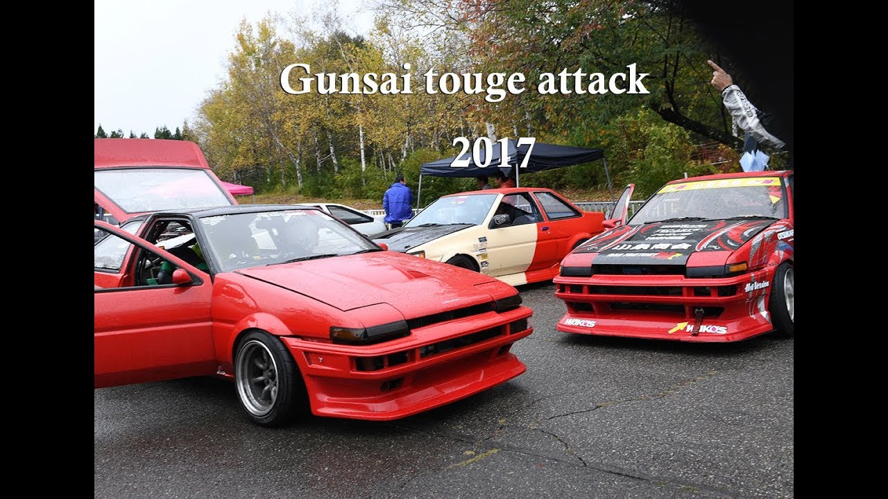 2017 Gunsai touge attack in the rain AE86  群サイ Drift 小泉商会