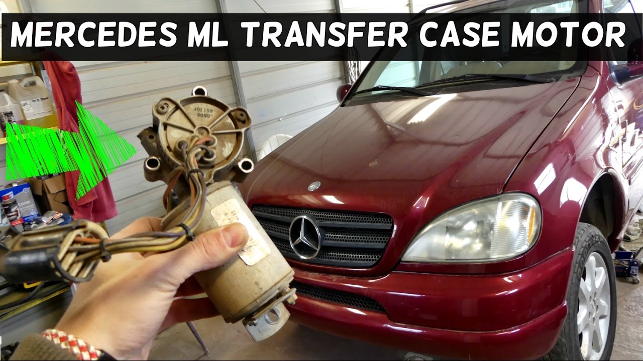 MERCEDES W163 TRANSFER CASE MOTOR REMOVAL REPLACEMENT ML320 ML430 ML230 ML270 ML350 ML500