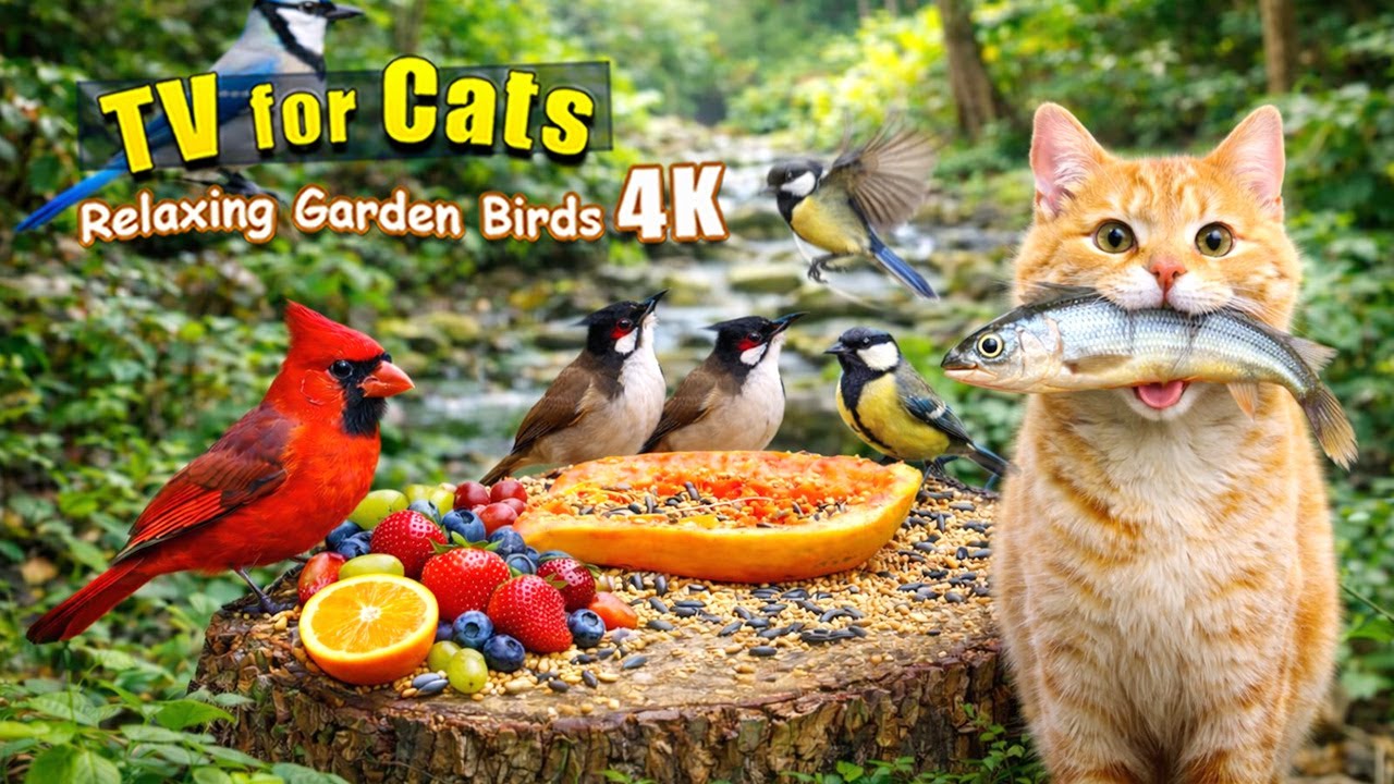Turn This On for Your Pet 🐱🐶 Bird TV 4K | 90 Minutes of Calm for Cats & Dogs
