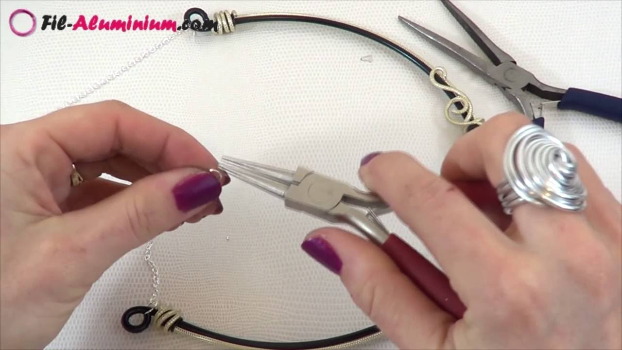 ► [ TUTO ] Réalisation d'un Collier Torque en fil d'aluminium