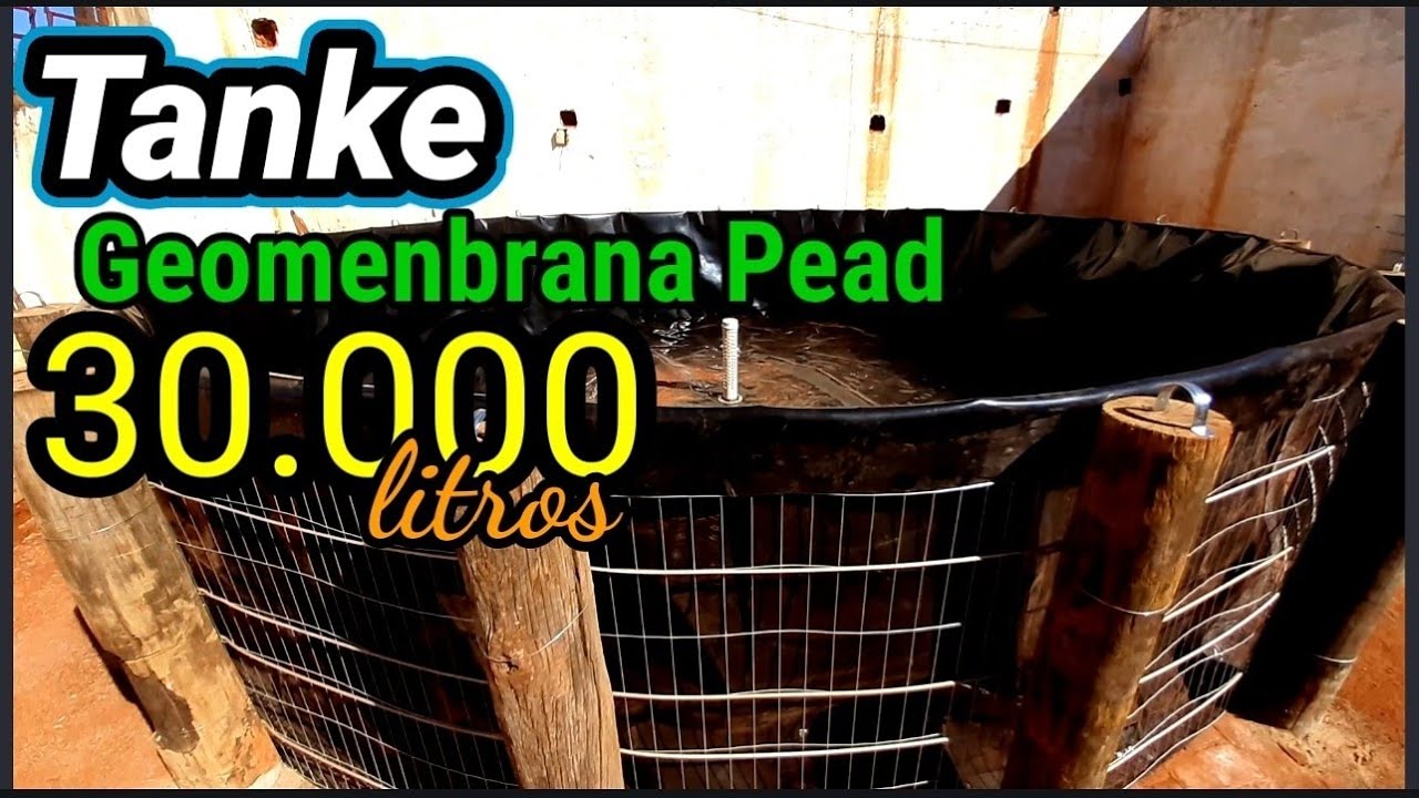 MONTAGEM de Tanke  Elevado de  Geomenbrana... / CONFIRA um (Passo à Passo) #Pisciculturaintensiva