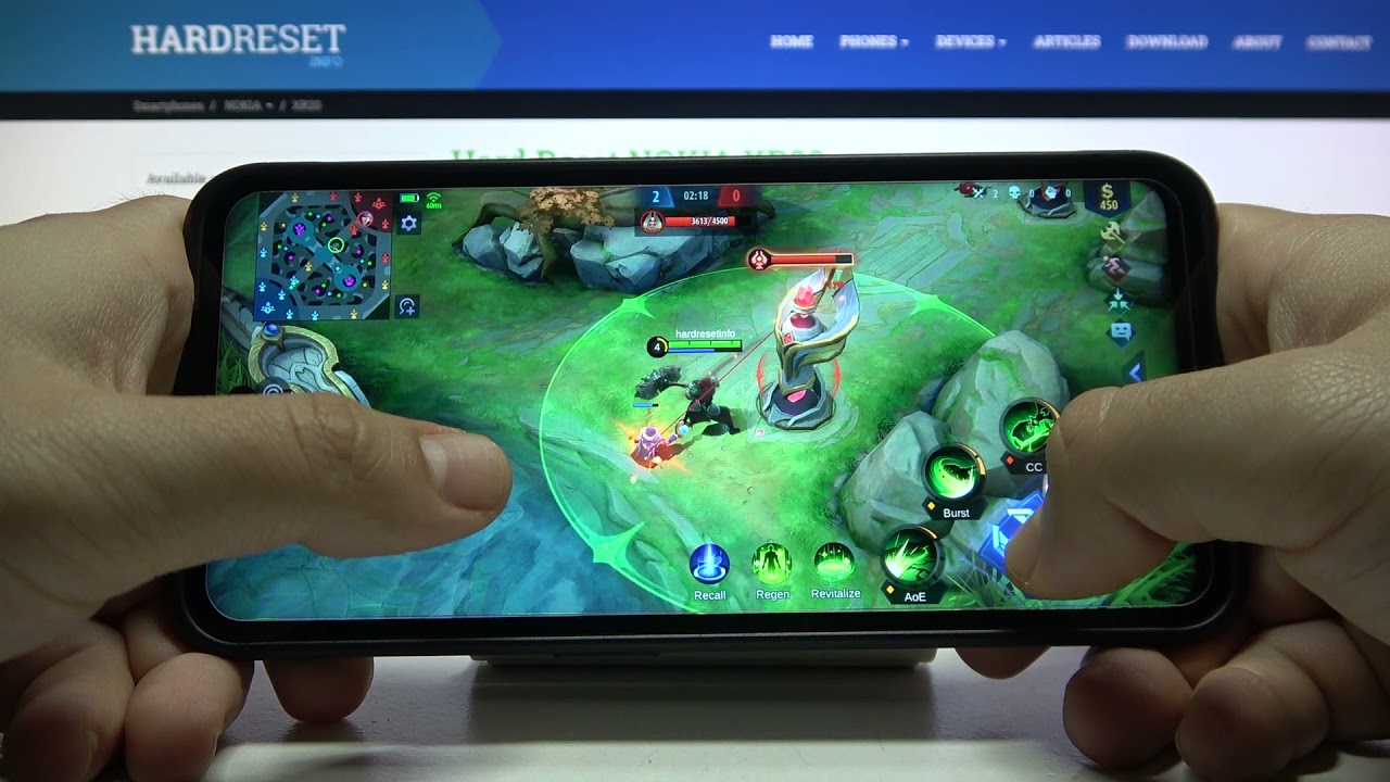 Игровой тест телефона Nokia XR20 в игре Mobile Legends / Как Nokia XR 20 справиться с Mobile Legends