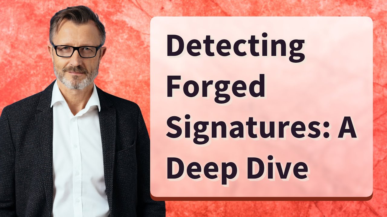 Detecting Forged Signatures: A Deep Dive