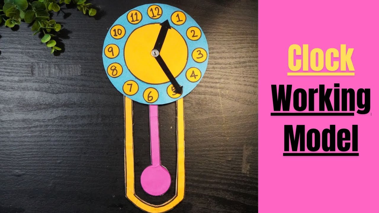 Clock working model school project | clock model for students | clock model project | clock project