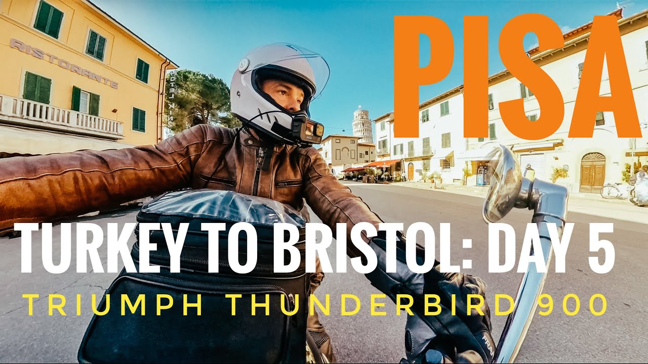 TURKEY TO BRISTOL on a 1994 TRIUMPH Thunderbird 900 Day 5: FLORENCE - PISA - TURIN