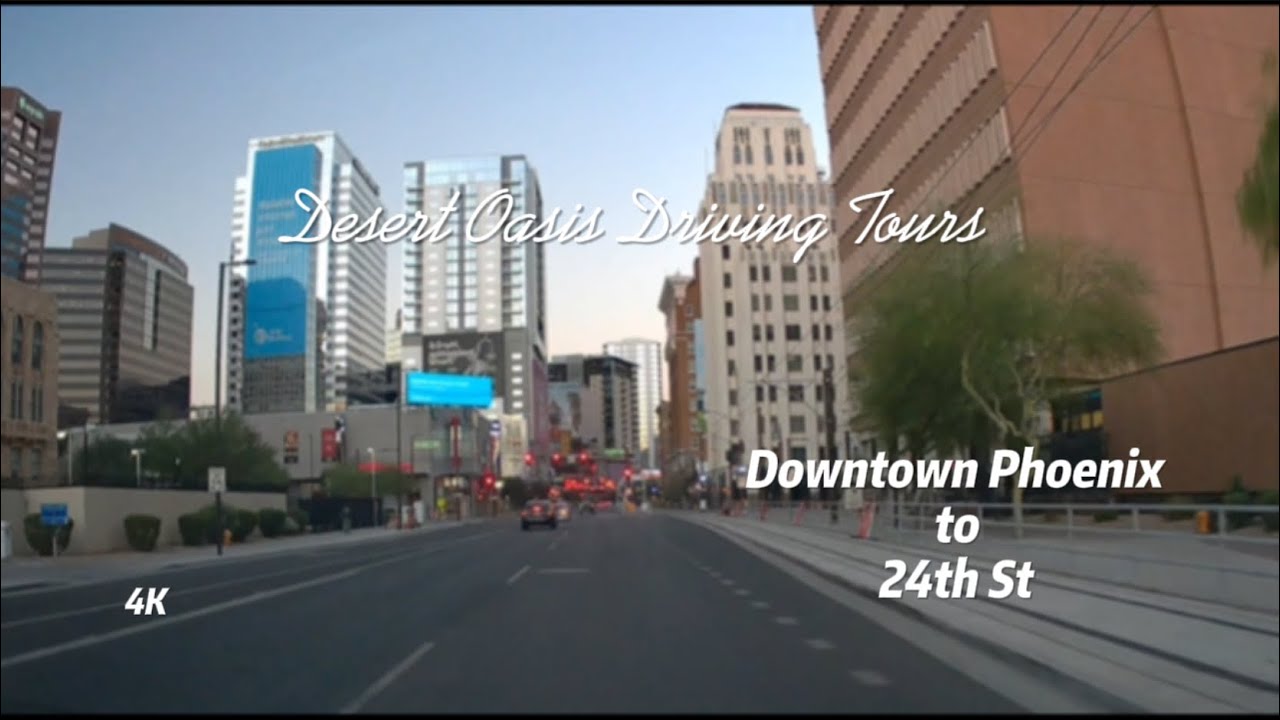 4K Roadscapes | Driving Tour | Downtown Phoenix to 24th St.