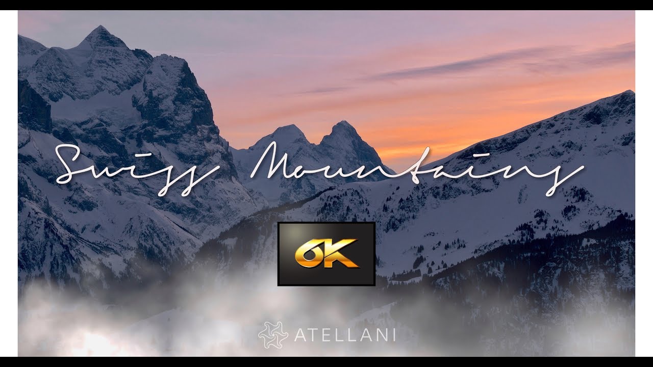 Swiss mountains in 6K | aerial footage mountains | Schweizer Berge