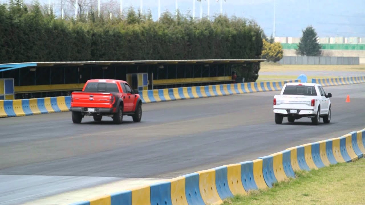 Ford F-150 Raptor vs Lobo Platinum 2015 (F-150 3.5l Ecoboost). Arrancones Pegaso, enero 2015