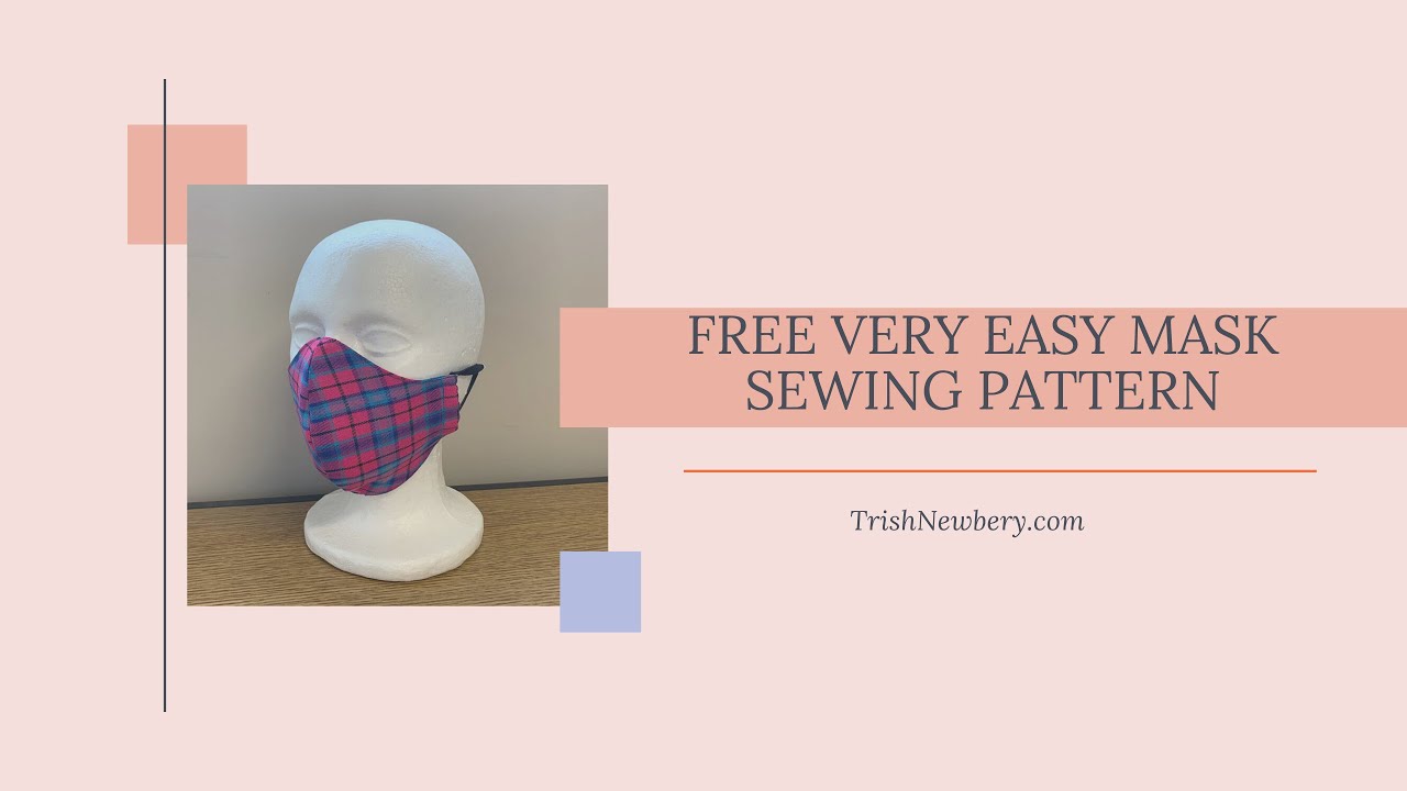 Free Very Easy Mask Pattern #2041 Sewing Tutorial - Make A Fabric Face Mask At Home