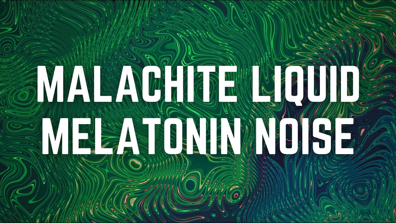 MALACHITE MELATONIN NOISE | 12 Hours | Black Screen | No Midway Ads | Relax/ Sleep/ Calm Anxiety