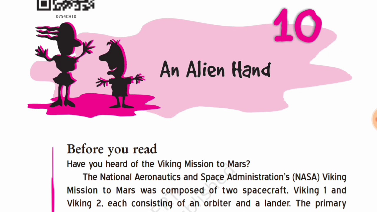 An Alien Hand - Class 7 - Chapter 10 - English