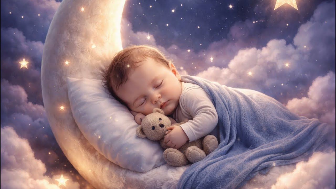 2 Hours Super Relaxing Baby Music ❤️Bedtime Lullaby 🎵With BLACK SCREEN