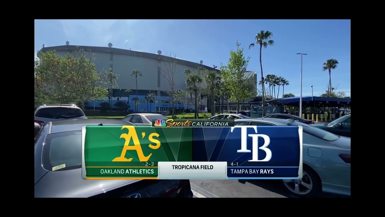NBC Sports California intro to Oakland A’s @ Tampa Bay Rays game