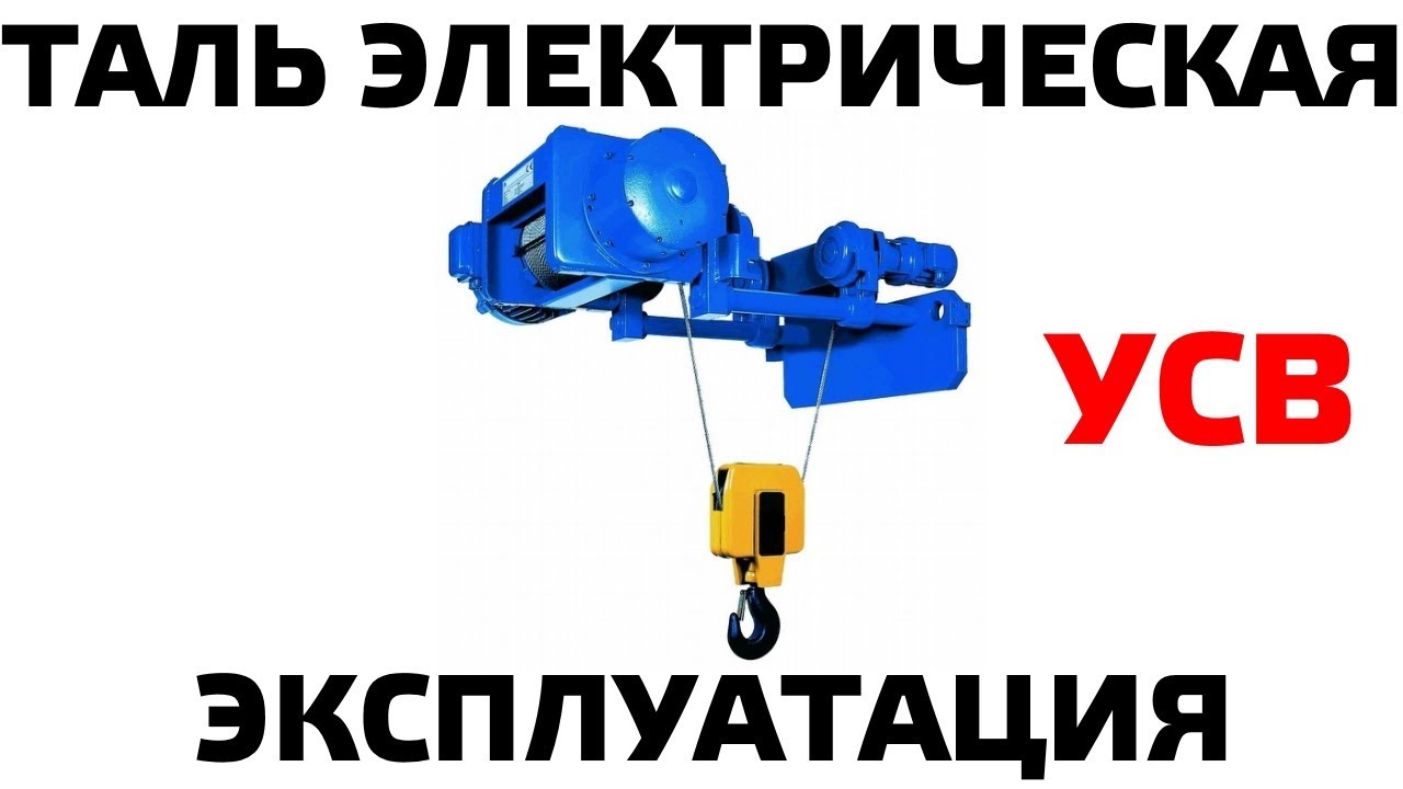 Таль электрическая (тельфер) УСВ видео работы. Electric hoist (telpher) USV video work
