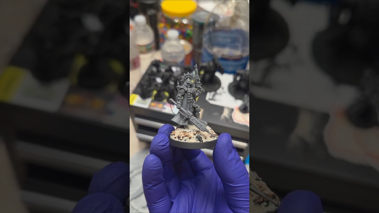 Basing A Miniature / Dark Mechanicus Data-Wraith #warhammer40k #warhammer #miniature #miniaturepaint